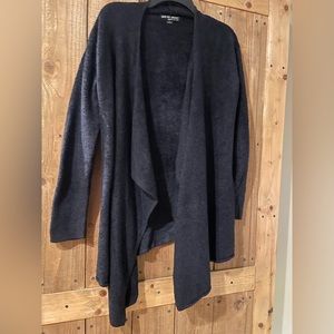 Barefoot Dreams Bamboo CozyLite Calypso Black Wrap Cardigan